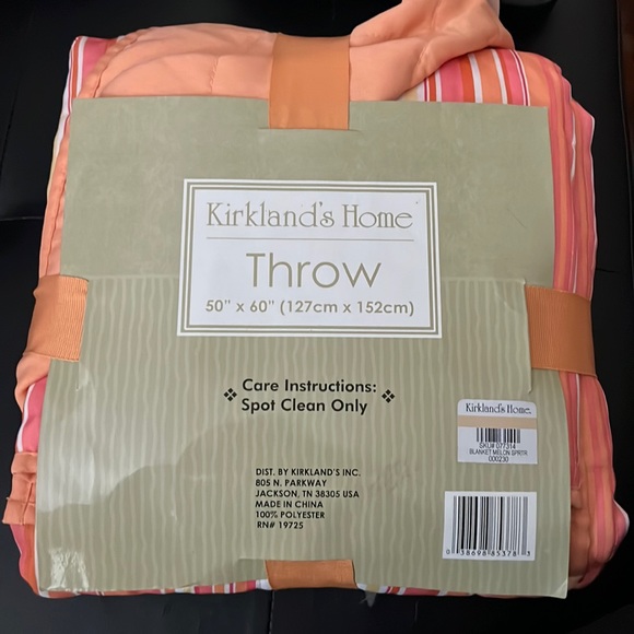 Kirklands Other - Kirkland’s Home Throw 50”x 60”(127cm x 152cm). NWT. Water repellent.